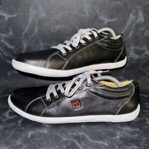 Sandro Moscoloni Vito Plain Toe Black Leather Comfort Sneaker Men’s Size 10D